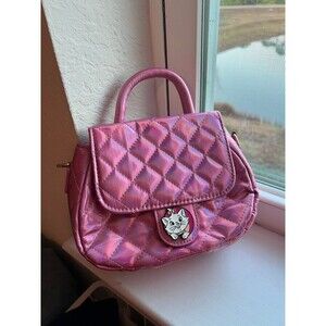 Disney Classics Aristocrats Marie Quilted Pink Metallic Pocketbook
